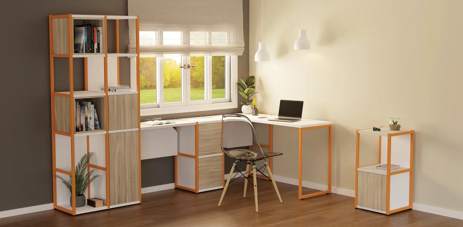 Mesa para Home Office - Estilo Industrial - Make - imagem 1