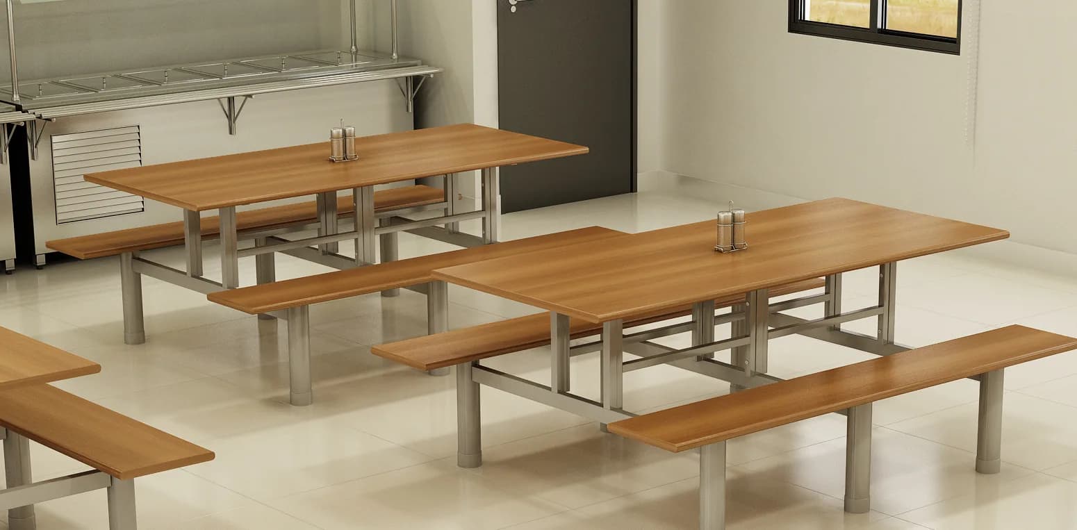 Mesa de Refeitorio com Assento